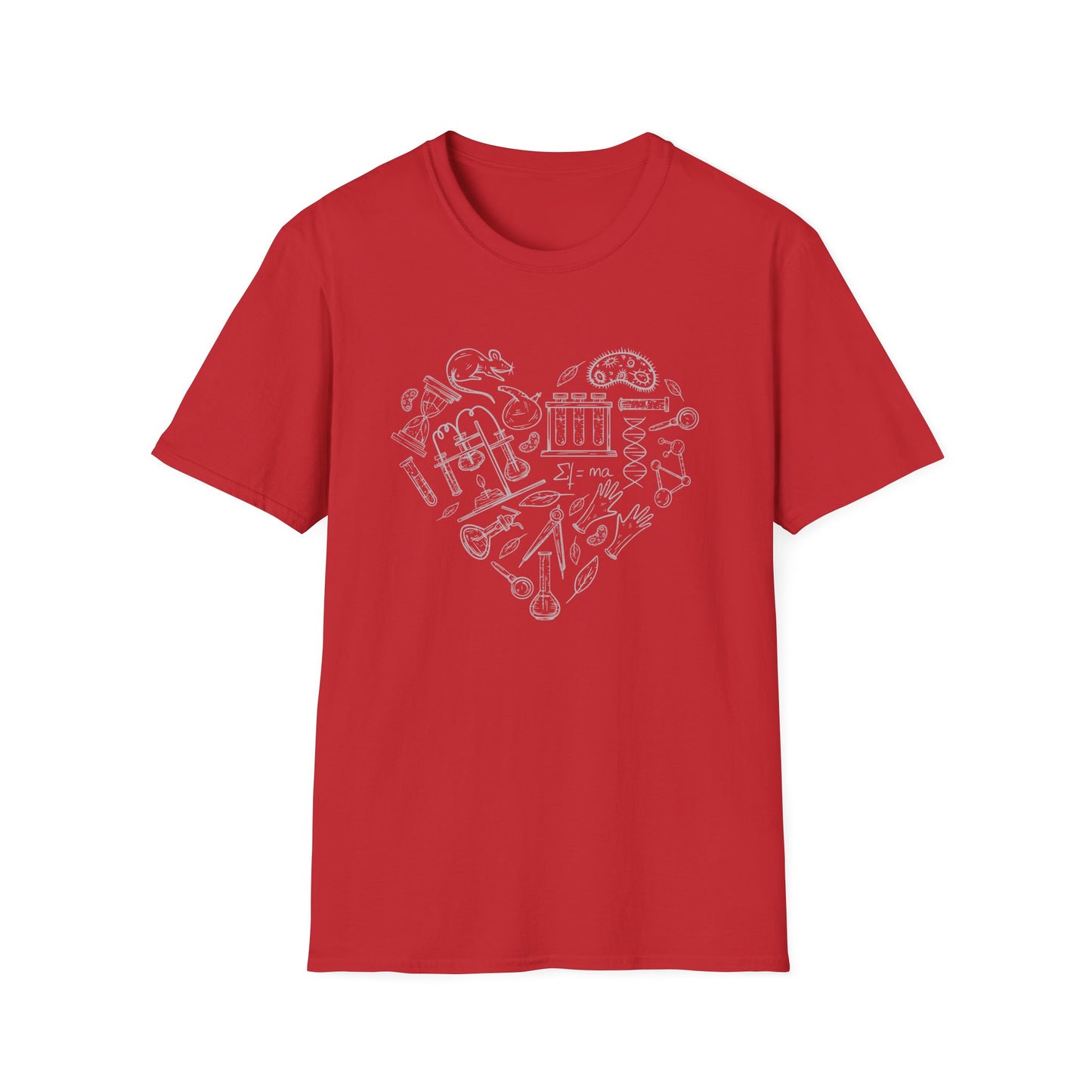 My Heart Runs On Science - Biology T-Shirt