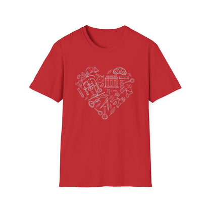 My Heart Runs On Science - Biology T-Shirt