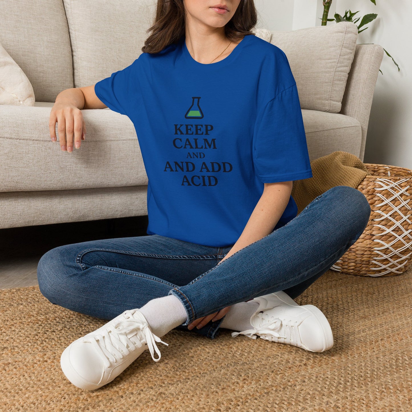 Keep Calm And Add Acid - Chemistry T-Shirt