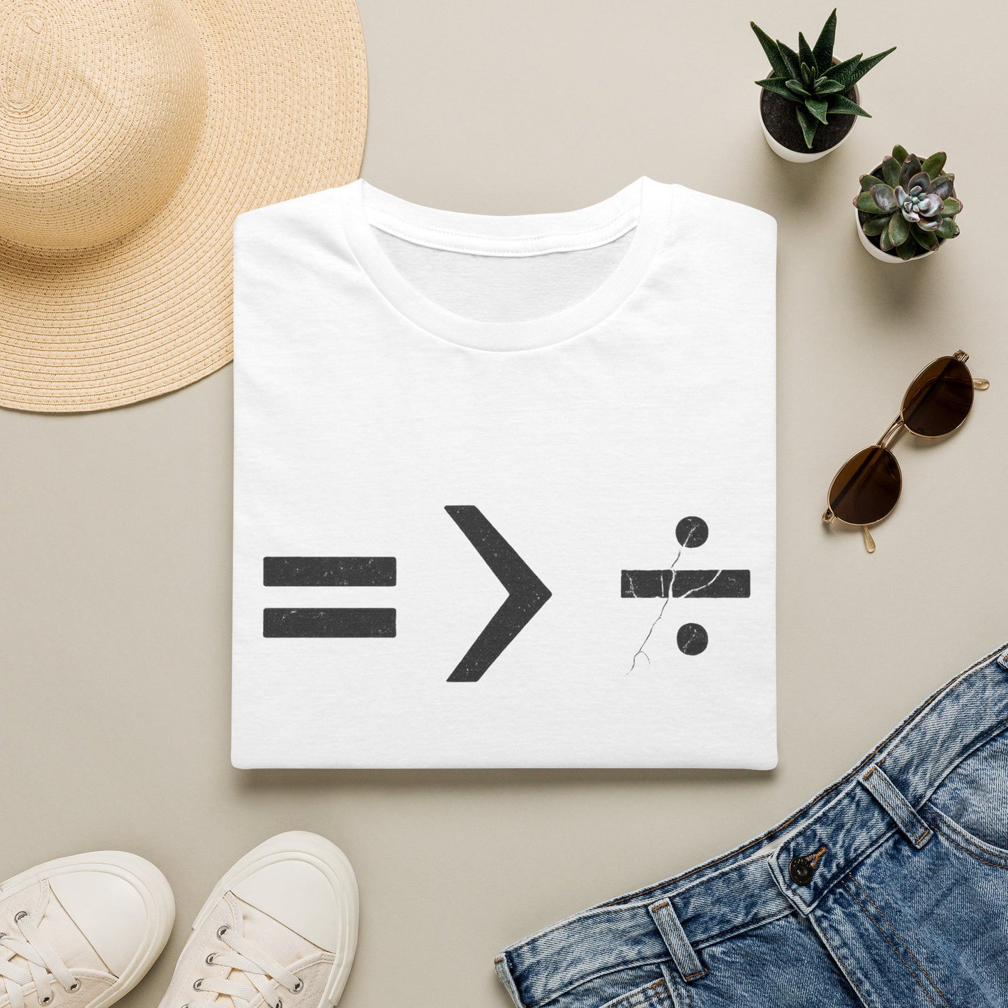 Equality is Greater than Division - Maths T-Shirt