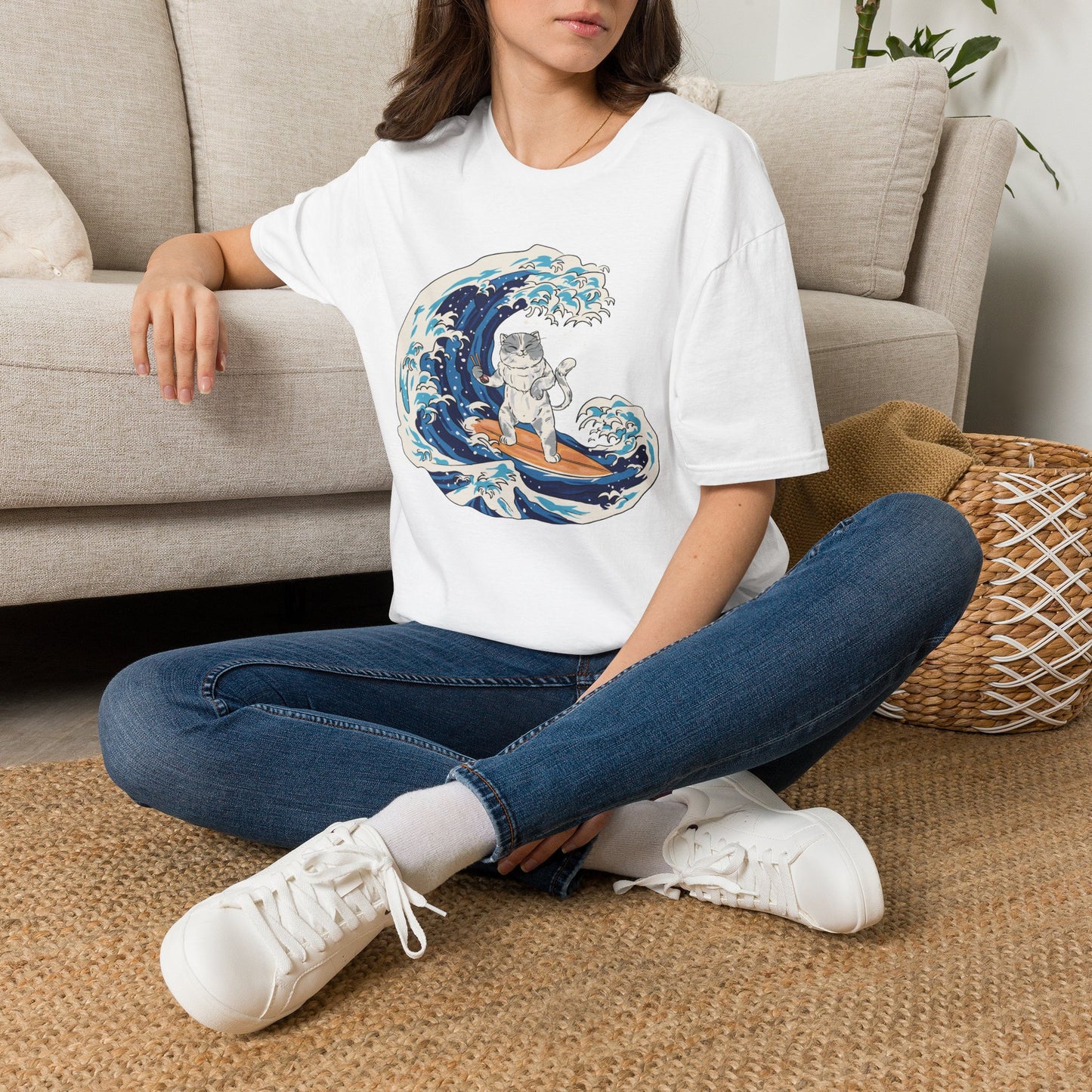 Riding The Wave Of Good Taste - Cat Science T-Shirt