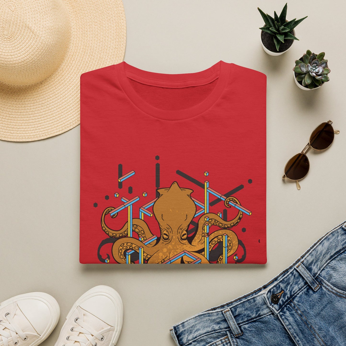 Geometry Never Looked So Tentacular - Math T-Shirt