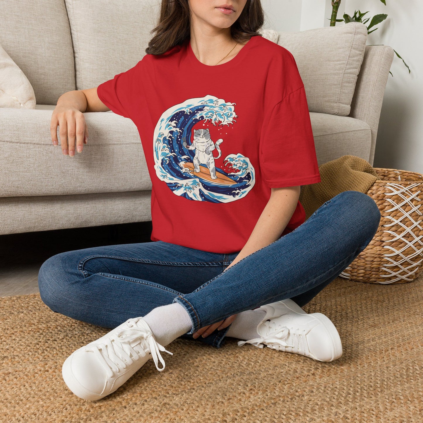 Riding The Wave Of Good Taste - Cat Science T-Shirt