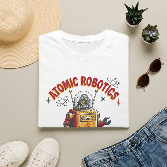 Built Different At The Atomic Level - Robot Science T-Shirt