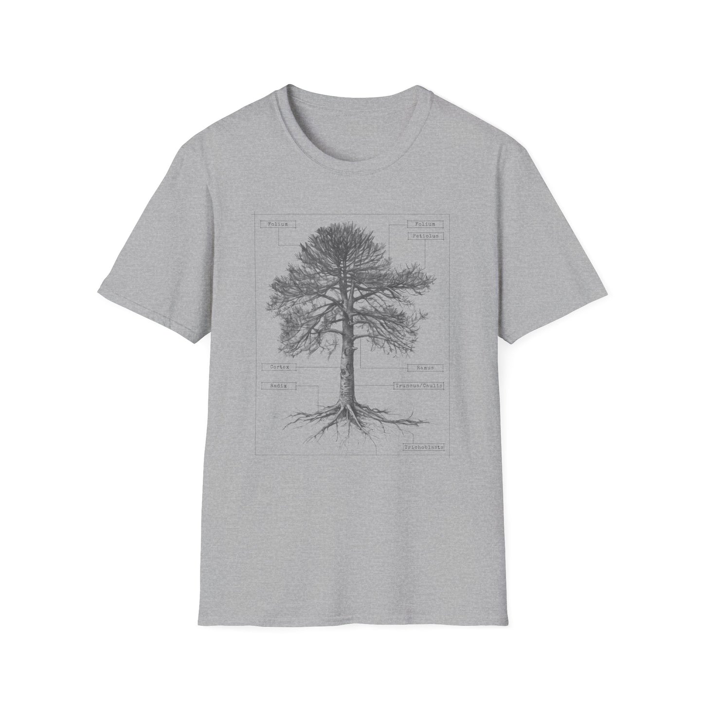 Rooted In Science - Botany Anatomy T-Shirt