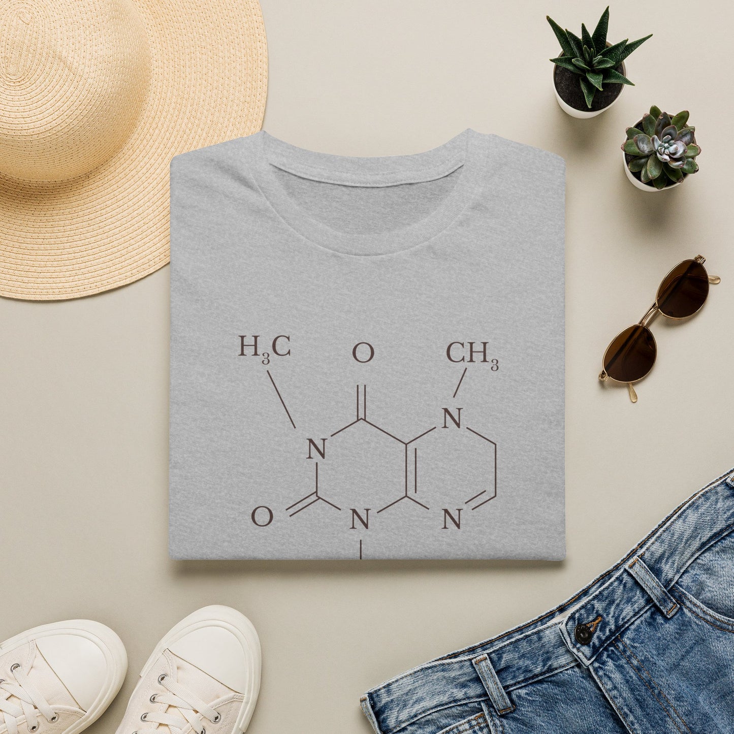 Caffeine: The Molecule That Powers Humanity - Chemistry T-Shirt